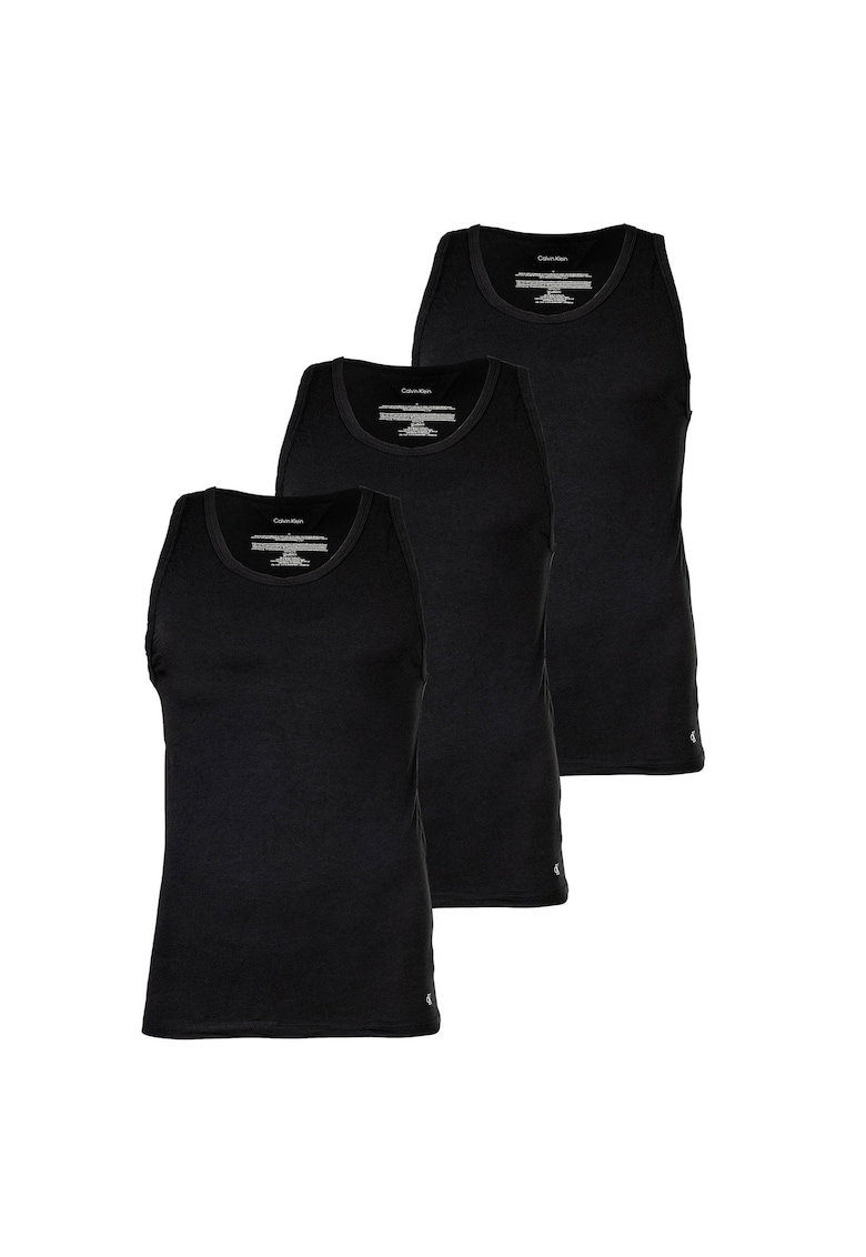 Calvin Klein Set de maiouri elastice Icon - 3 piese - Negru