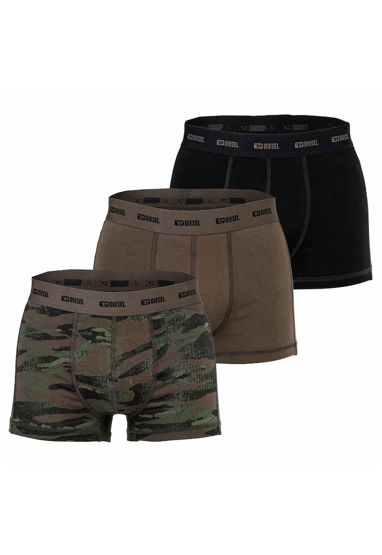 Set de boxeri damien – 3 perechi – verde/negru/maro – Diesel Set de boxeri damien – 3 perechi – verde/negru/maro – Diesel