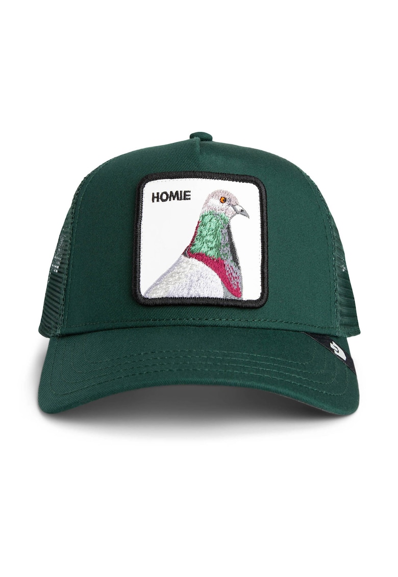 Goorin Bros Sapca trucker unisex cu aplicatie frontala - Gri/Verde englez/Roz