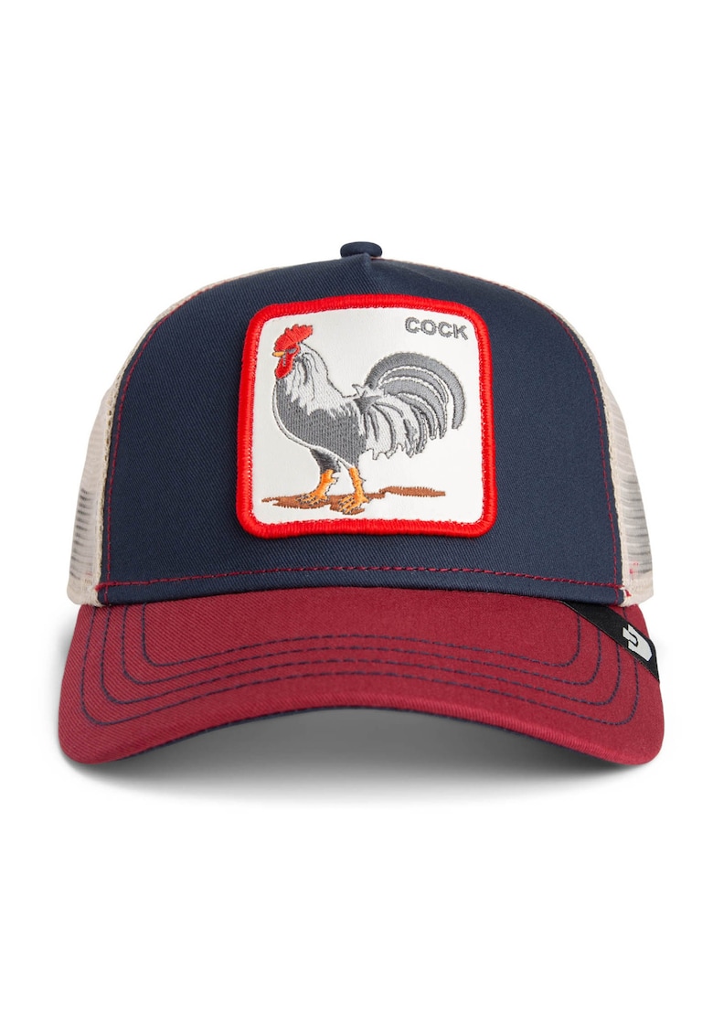 Goorin Bros Sapca trucker unisex cu aplicatie frontala - Rosu/Bleumarin