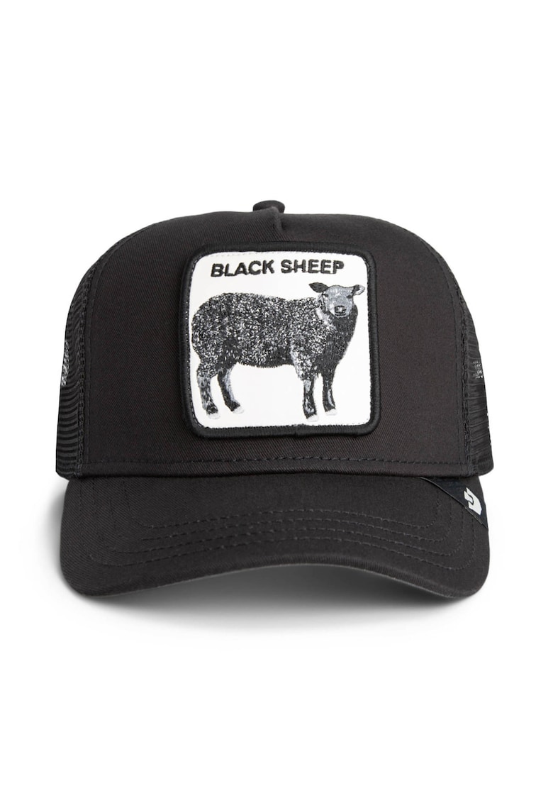 Goorin Bros Sapca trucker unisex cu aplicatie frontala - Alb/Negru/Gri deschis