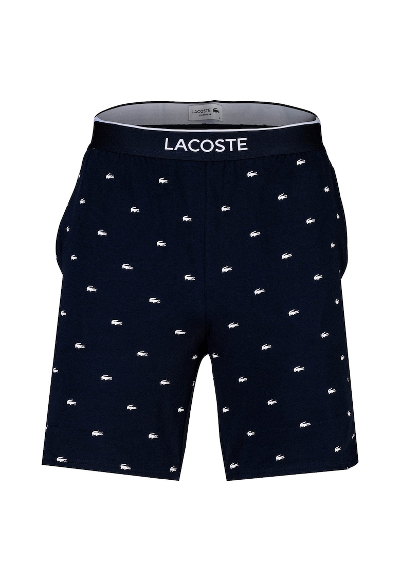 Lacoste Pantaloni scurti cu model logo - Albastru