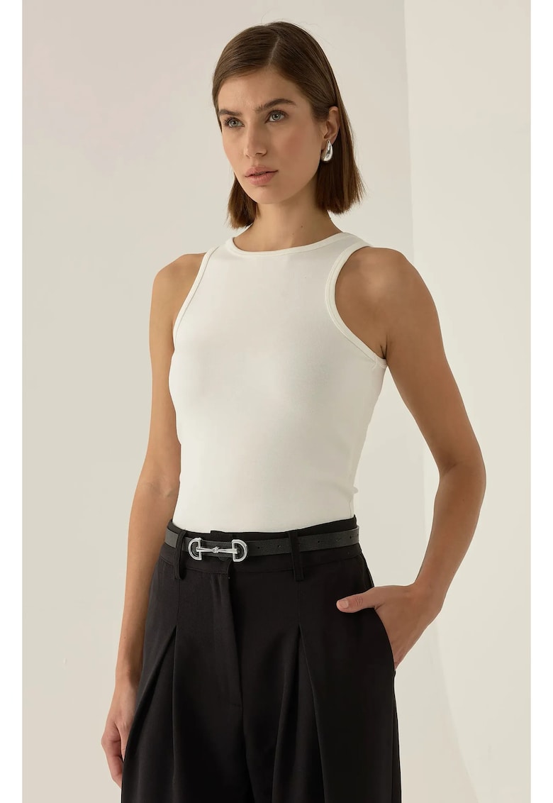 Maiou dama Rousey Racer - alb - jerseu