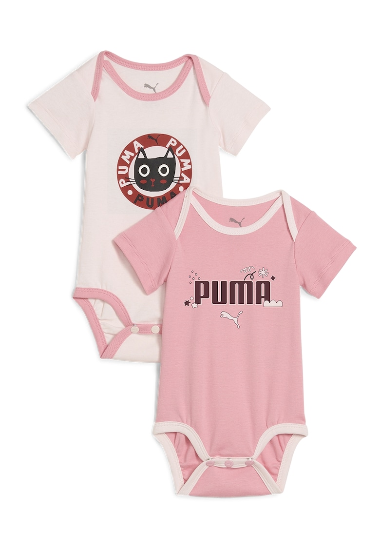 Set de body-uri din amestec de bumbac - 2 piese