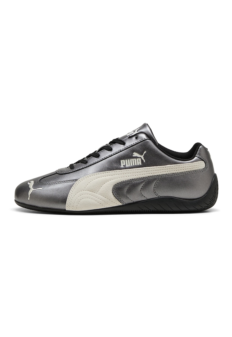 Pantofi sport din piele cu aspect metalizat Speedcat Metallic