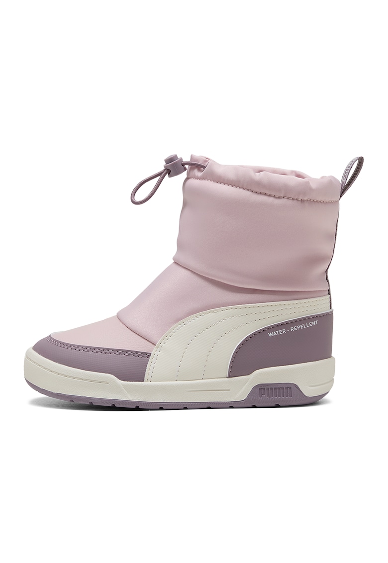 Ghete Multiflex 2 - Alb fildes/Violet prafuit/Roz pal