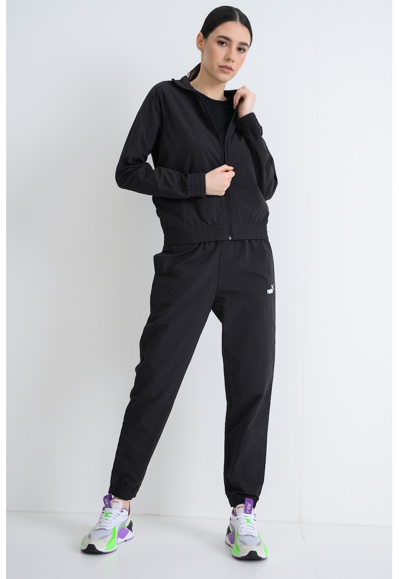 Trening cu imprimeu logo - Negru