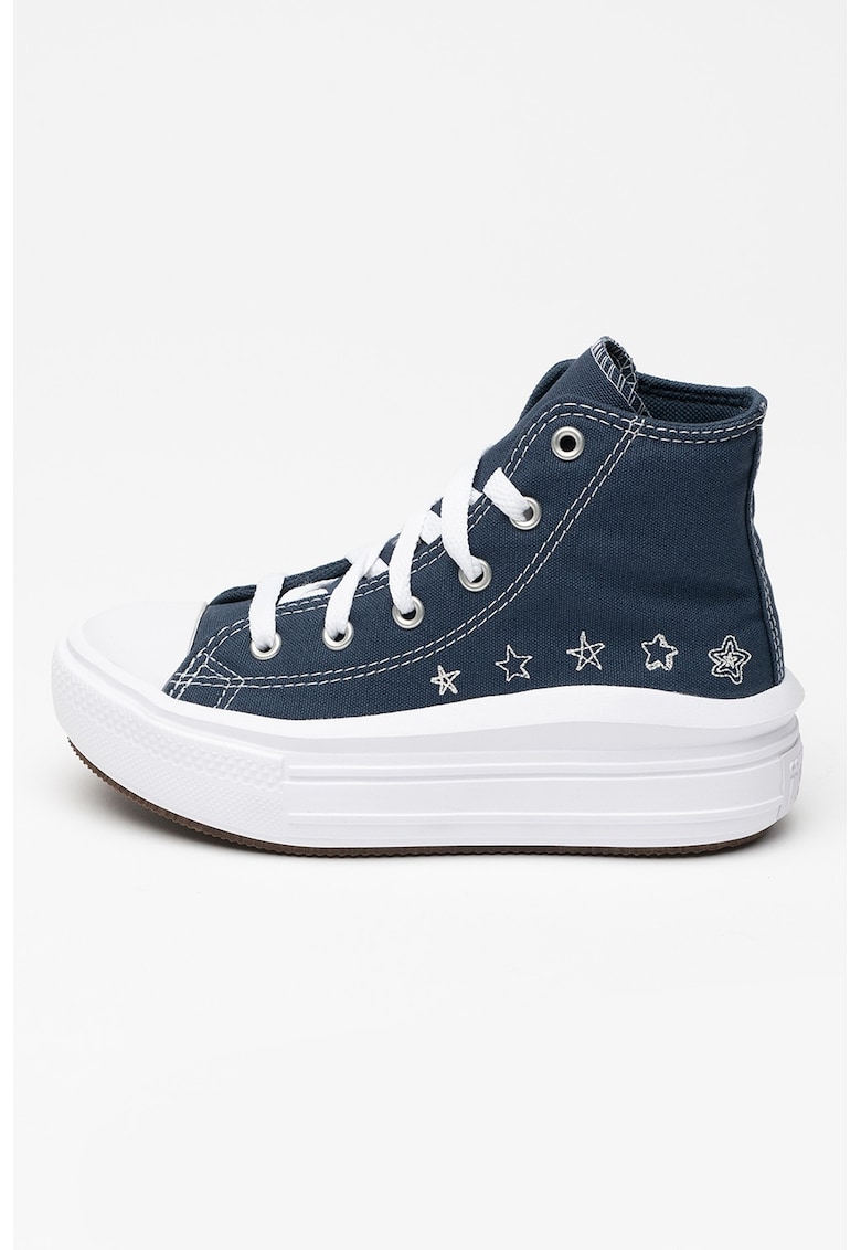 Tenisi Chuck Taylor All Star Move cu platforma si stele Tenisi Chuck Taylor All Star Move cu platforma si stele