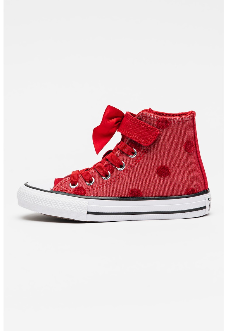 Tenisi inalti din panza cu aplicatie cu funda Chuck Taylor All Star 1 V