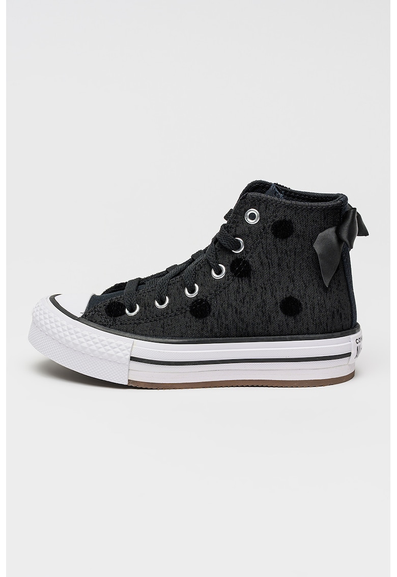 Tenisi All Star mid-cut cu buline si funda