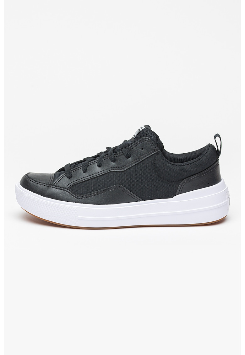 Tenisi din piele ecologica cu insertii din material textil Chuck Taylor All Star