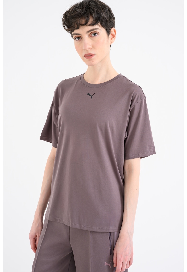 Tricou cu decolteu la baza gatului pentru fitness Tad Essential