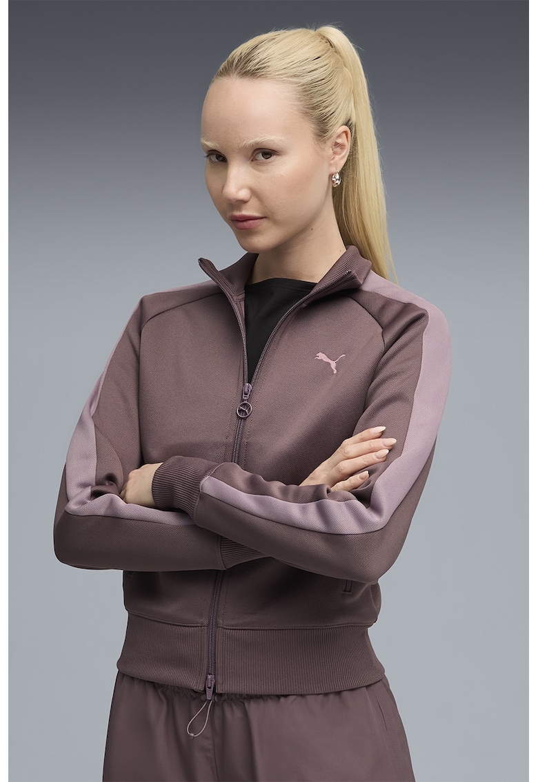 Jacheta cu fermoar si maneci raglan