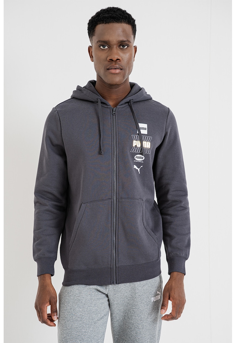 Hanorac cu logo LAB Holiday Dusky - Gri