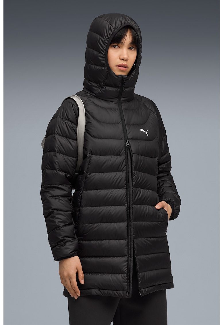 Geaca cu umplutura de puf si gluga Powder Lite