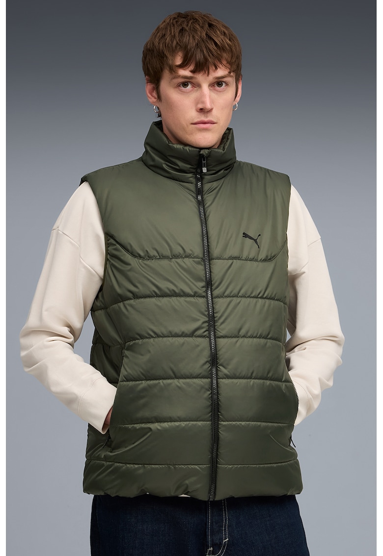 Vesta cu vatelina si guler inalt