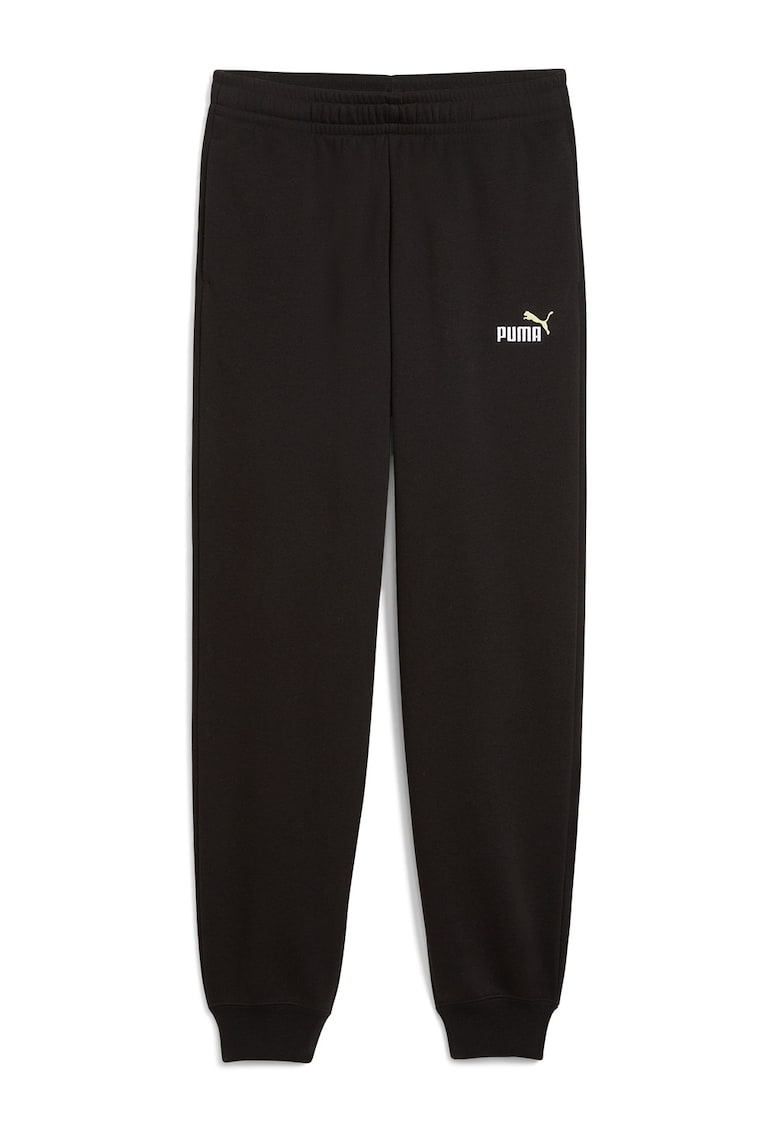 Pantaloni de trening cu logo - Negru/Alb optic