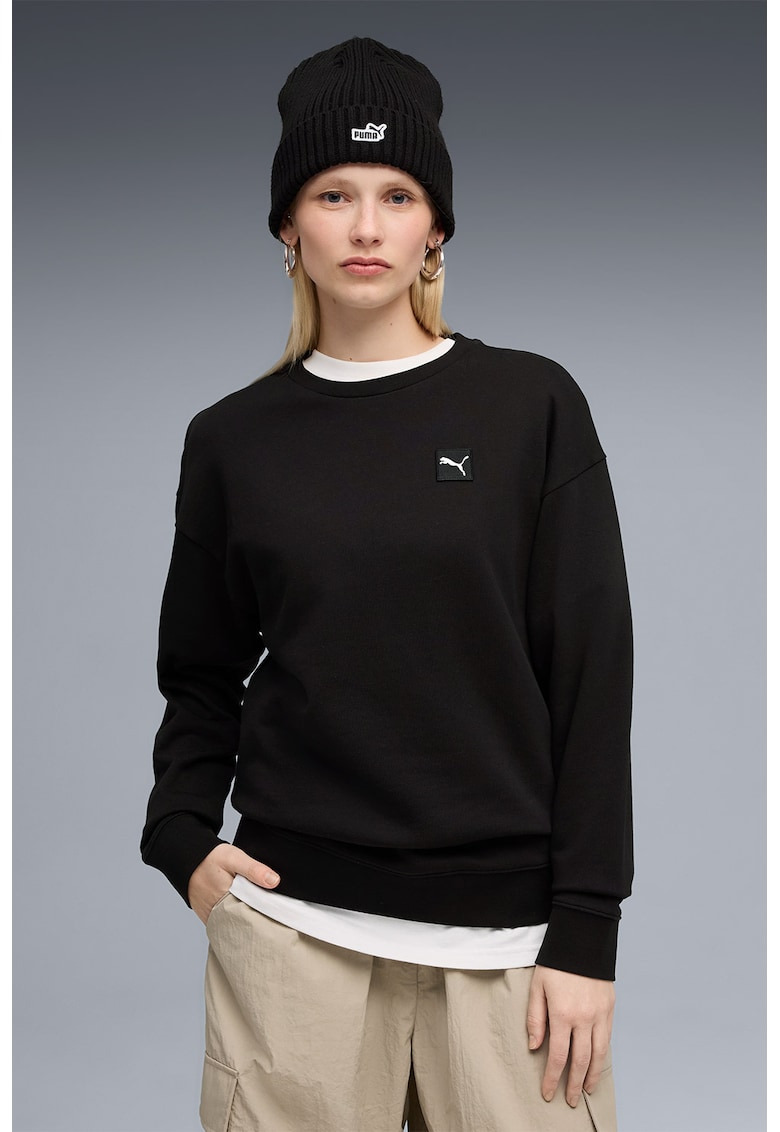 Bluza de trening cu maneci cazute si decolteu la baza gatului ESS ELEVATED