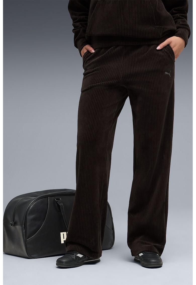 Pantaloni din reiat cu logo ESS ELEVATED