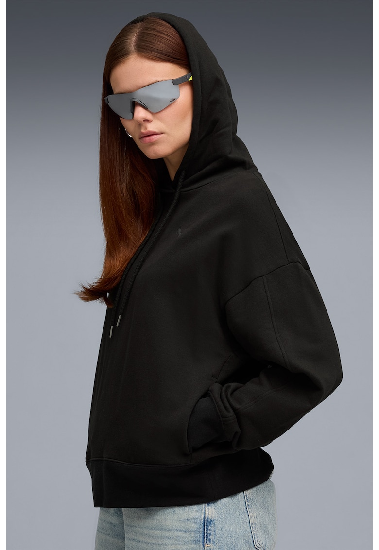 Hanorac supradimensionat cu pliu inversat pe partea din spate