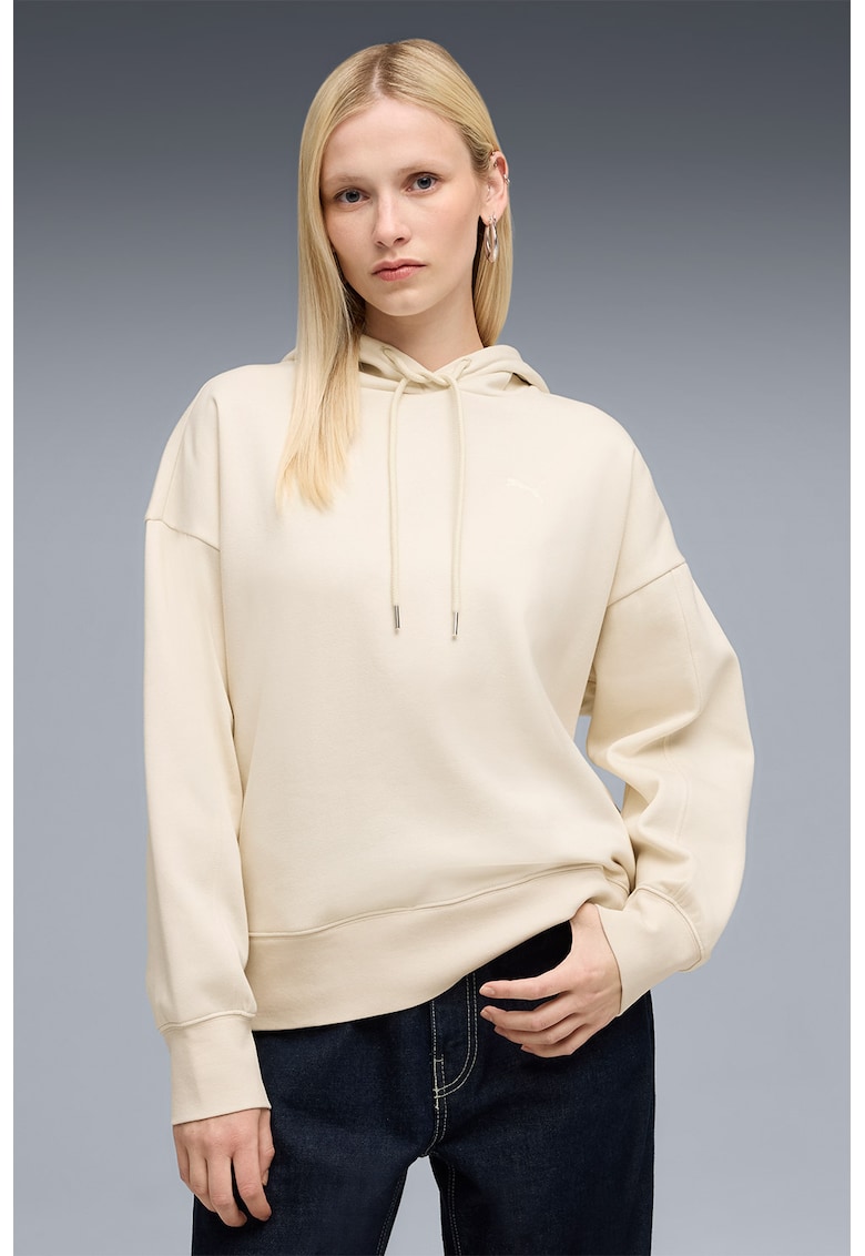 Hanorac supradimensionat cu pliu inversat pe partea din spate