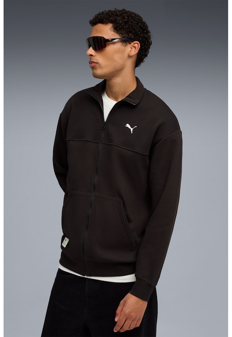 Jacheta din amestec de bumbac cu fermoar