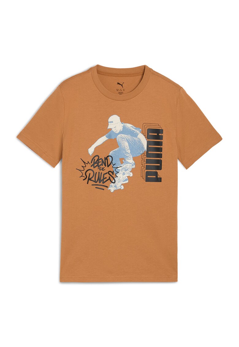 Tricou cu imprimeu logo Mid 90s - Maro camel