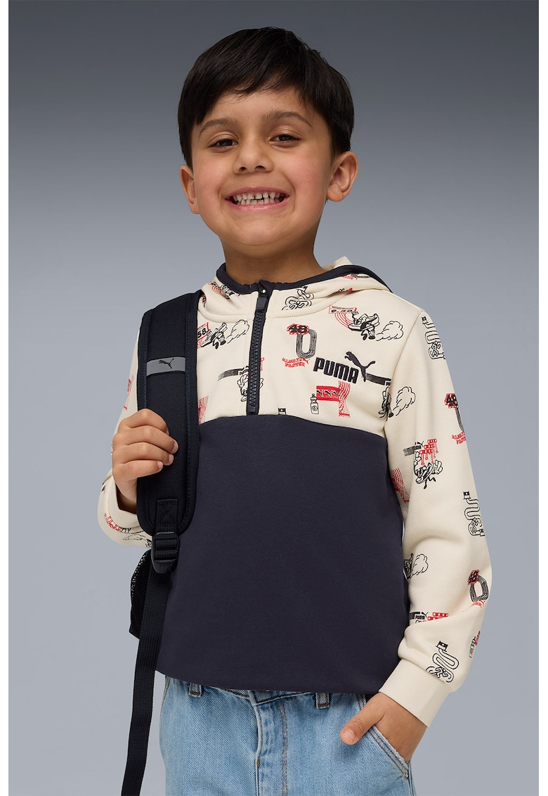 Hanorac cu fermoar scurt si model