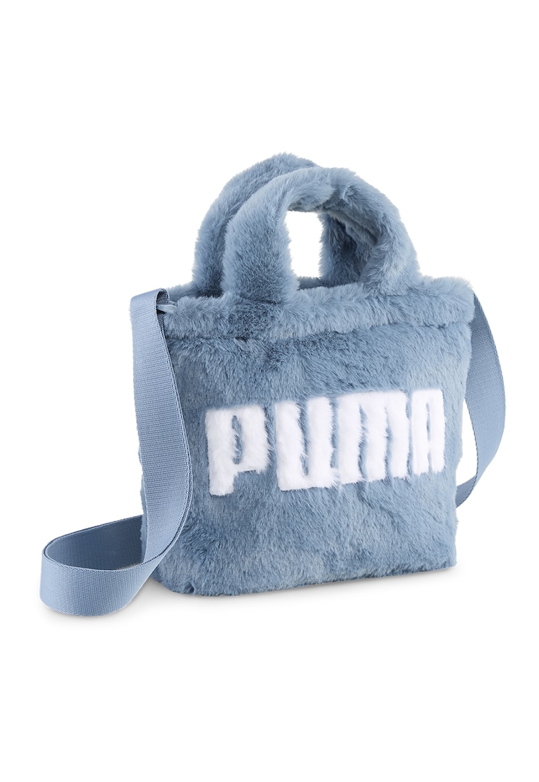 Geanta crossbody cu blana sintetica