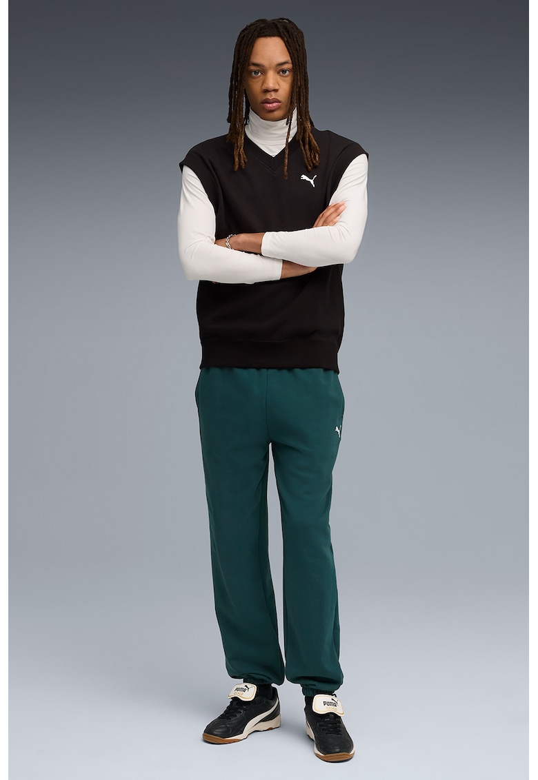 Pantaloni de trening din bumbac cu croiala relaxed-fit