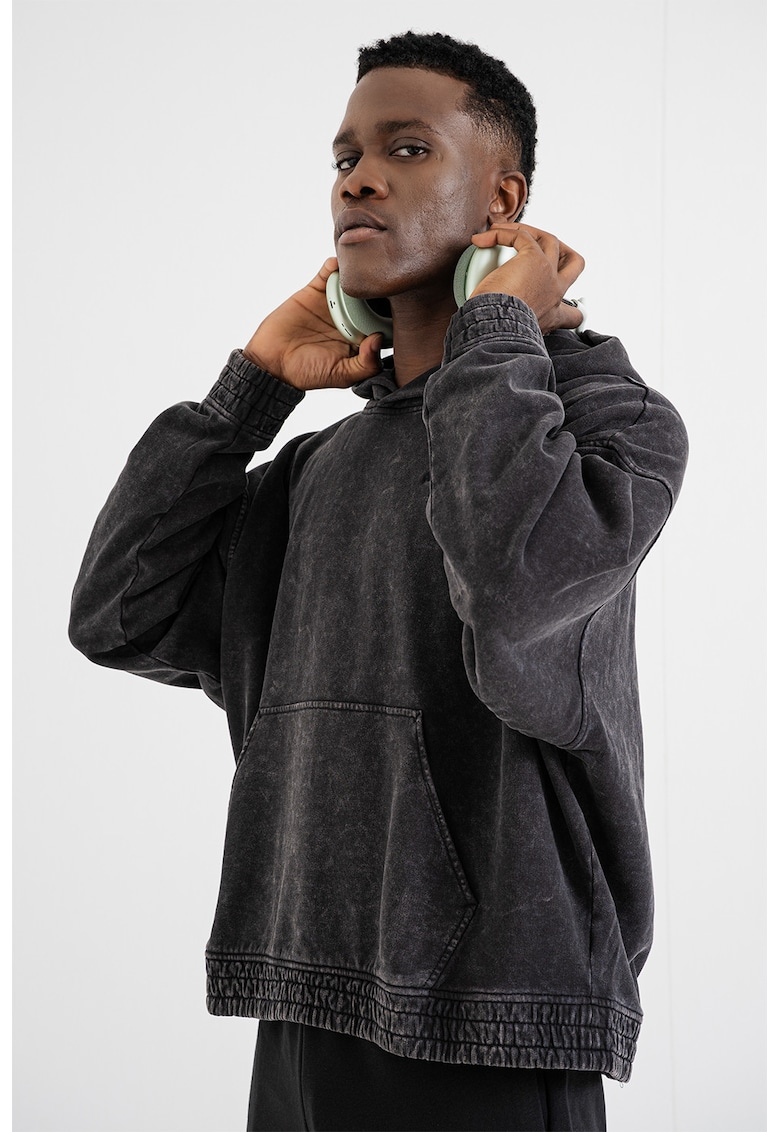 Hanorac lejer din bumbac cu aspect decolorat Future