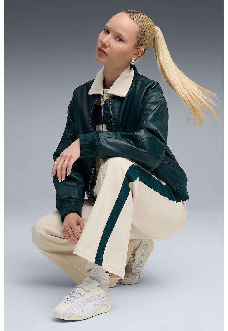 Pantaloni de trening cu talie medie - Bej deschis