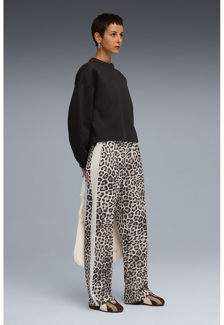 Pantaloni de trening cu croiala relaxed-fit T7 Leo Luxe