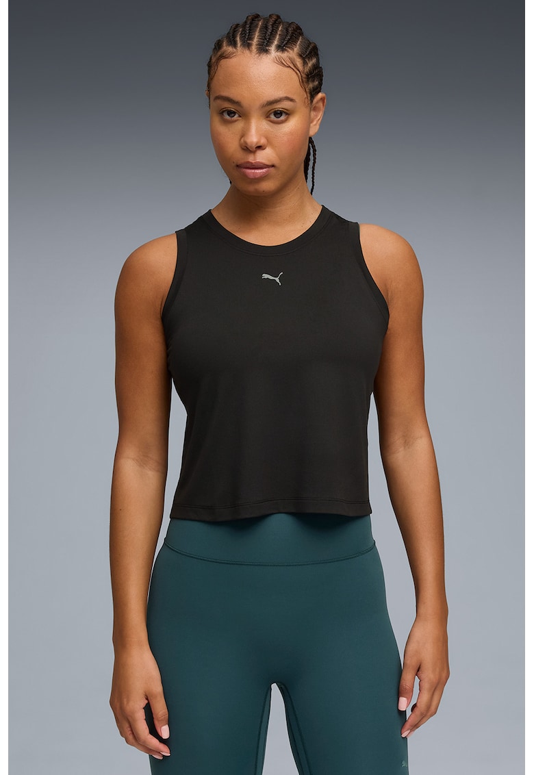 Top crop - pentru fitness Cloudspun - Negru