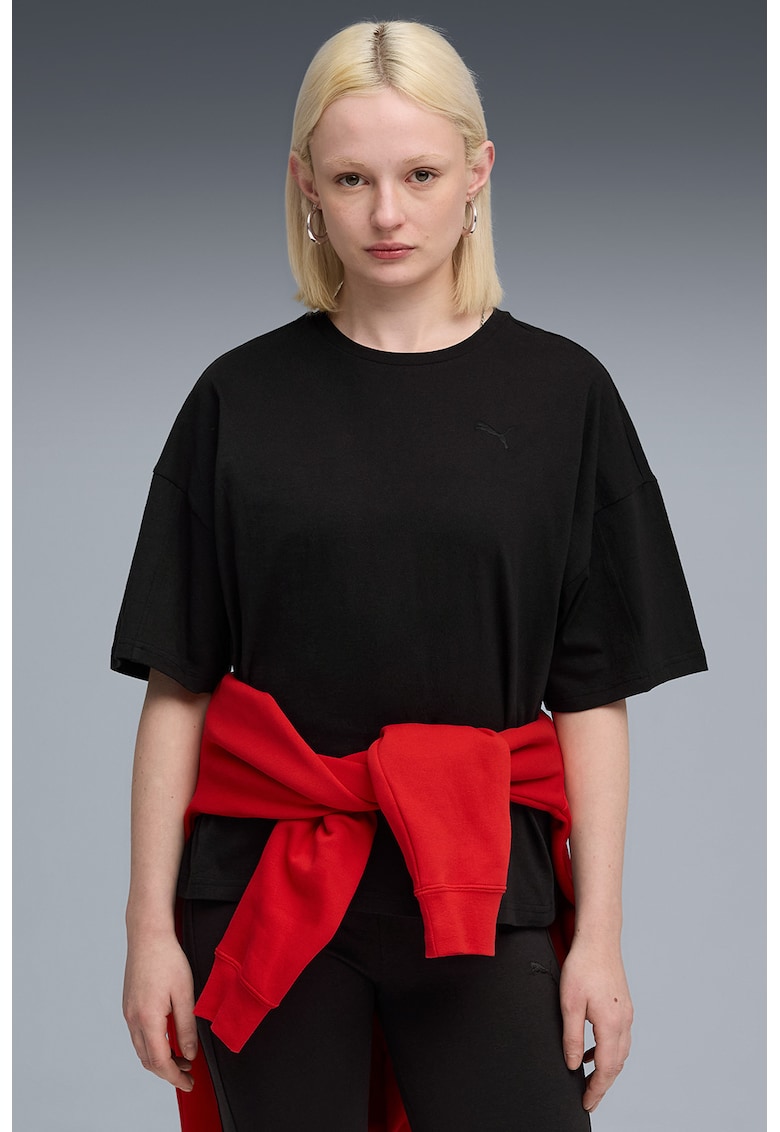 Tricou supradimensionat cu model uni