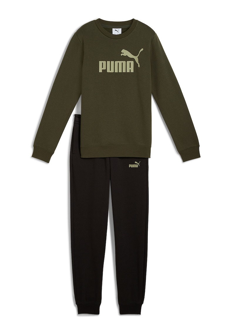 Trening din amestec de bumbac cu imprimeu logo Trening din amestec de bumbac cu imprimeu logo