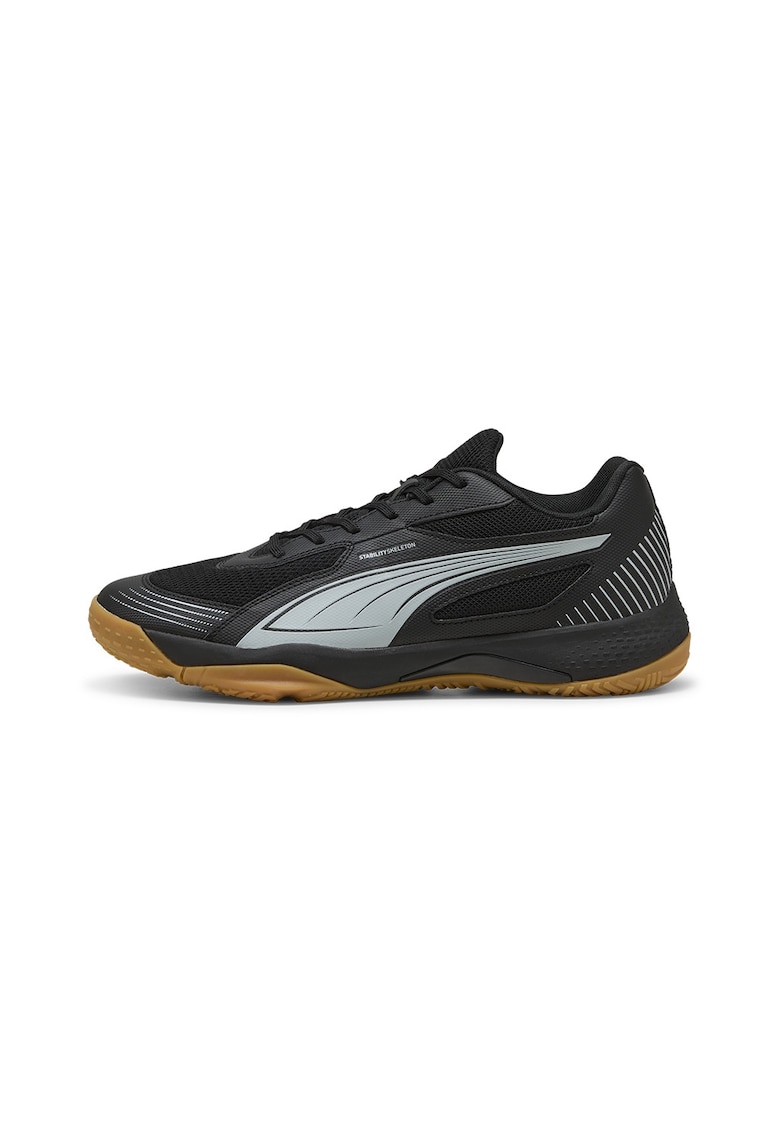 Pantofi Solarflash III low-cut din plasa pentru handball - Negru/Gri deschis