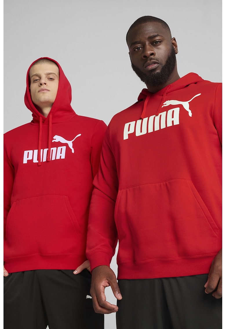 Hanorac cu imprimeu logo - Alb/Rosu vermillion