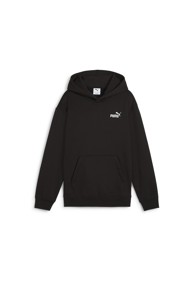 Hanorac cu logo discret - Negru