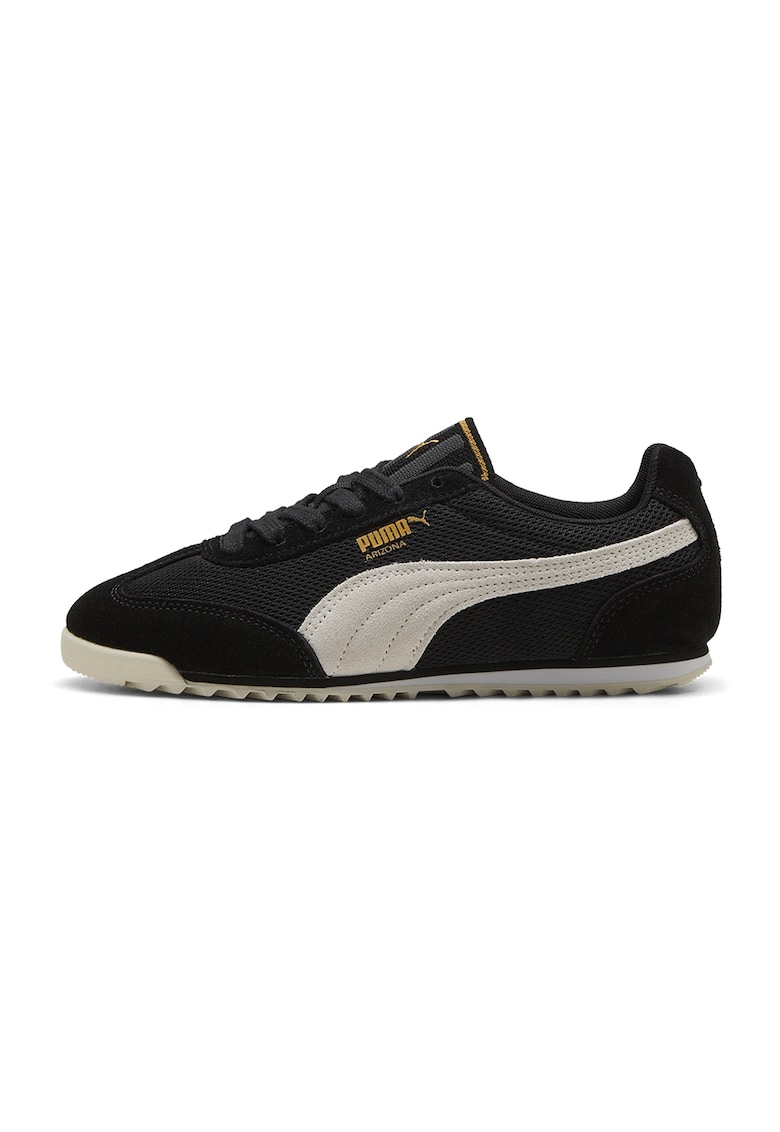Pantofi sport Arizona Euro din material textil cu garnituri de piele intoarsa - Negru