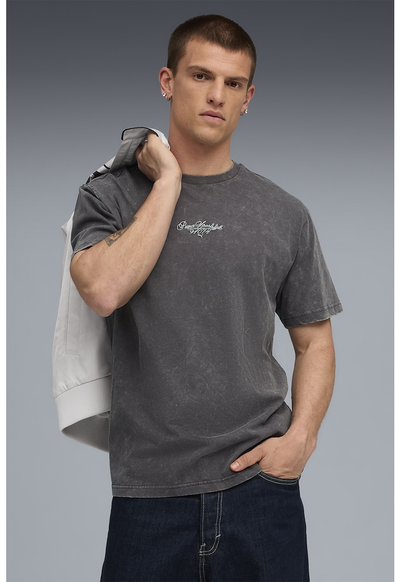 Tricou relaxed fit cu logo