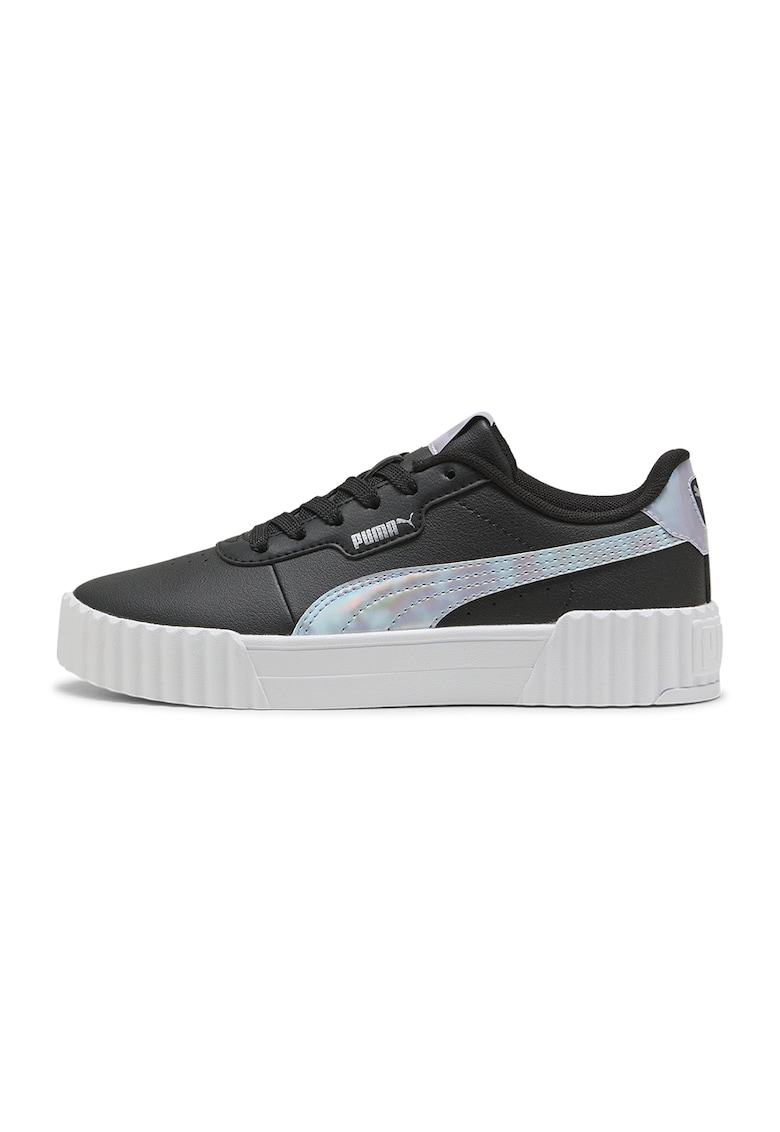 Pantofi sport Carina 3.0 de piele ecologica - Albastru pastel/Negru
