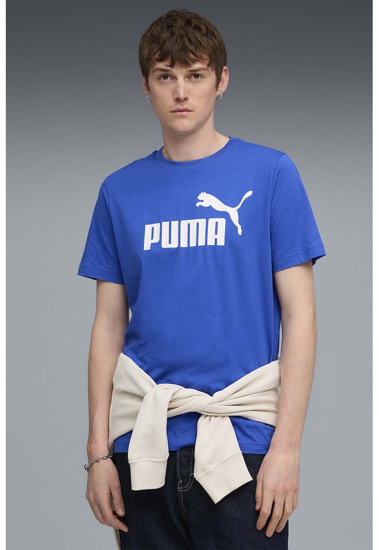 Tricou cu imprimeu logo ESS No. 1 - Alb/Albastru royal