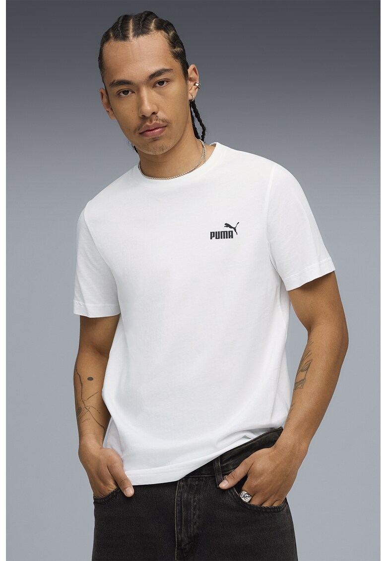 Tricou cu imprimeu logo pe spate - Alb/Rosu vermillion