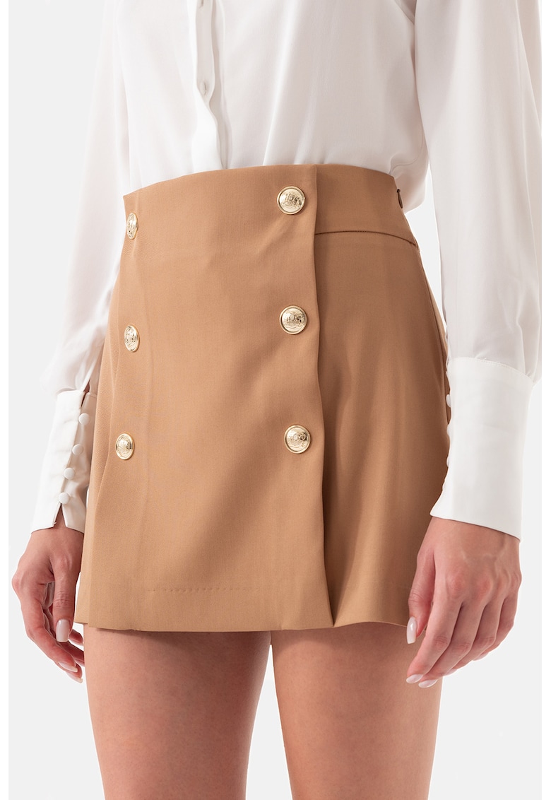 Fusta mini cu nasturi decorativi