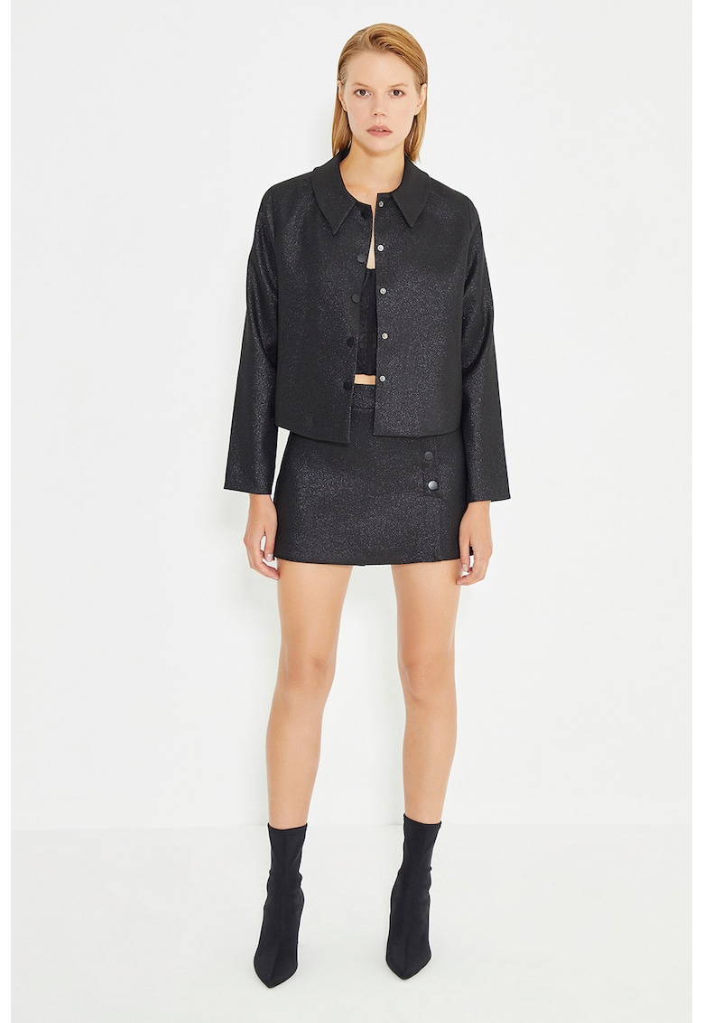 Jacheta lejera cu insertii stralucitoare