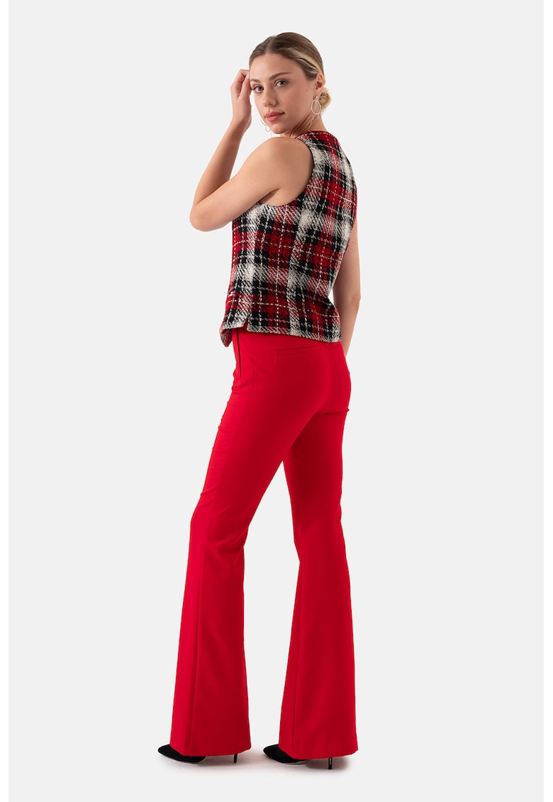 Pantaloni evazati cu buzunare laterale