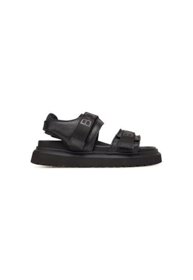 Sandale barbati  12525201 - Piele naturala - Negru