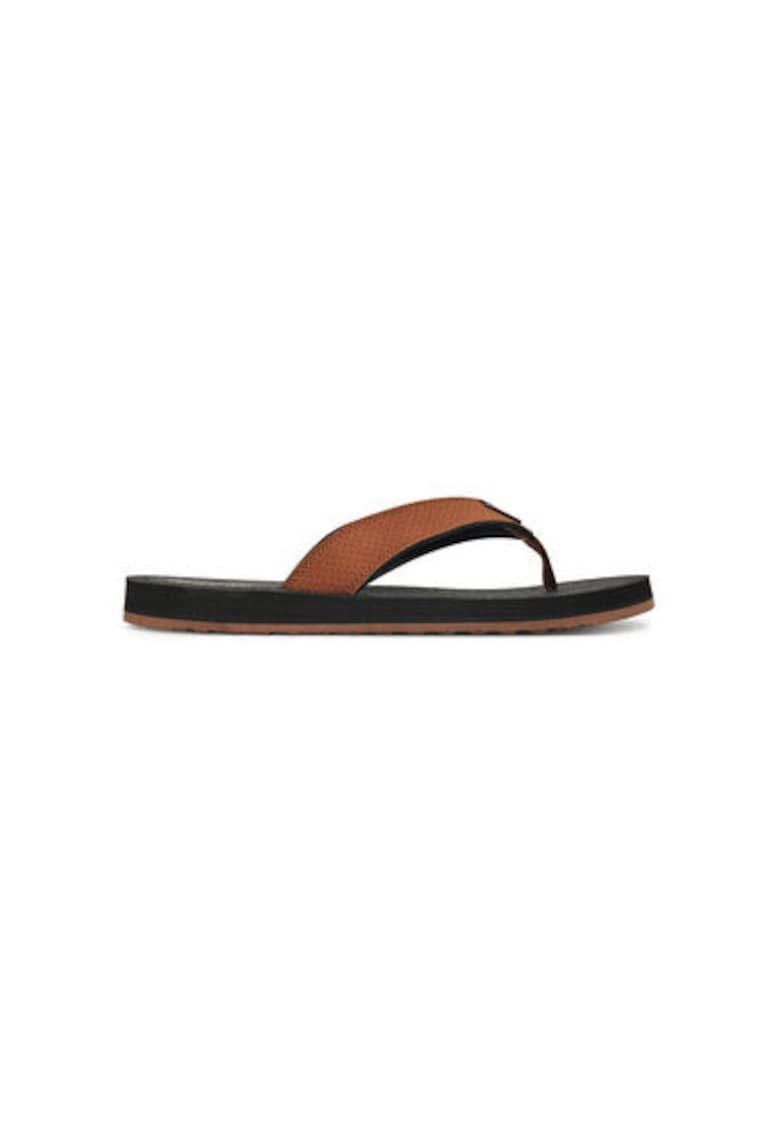 Papuci flip-flop barbati 205097 - Piele ecologica - Maro Papuci flip-flop barbati 205097 - Piele ecologica - Maro