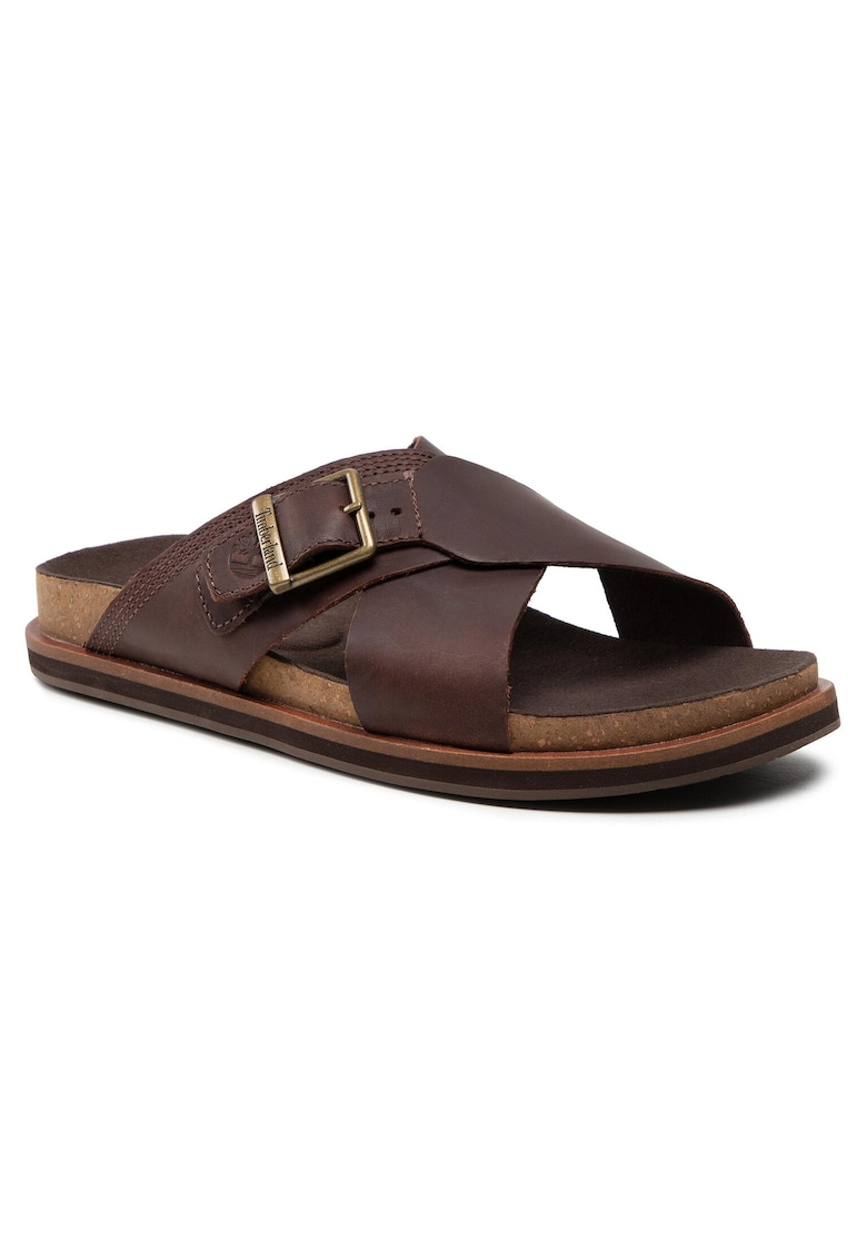 Slapi barbati TB0A41A1V131 - Piele naturala - Maro - Maro